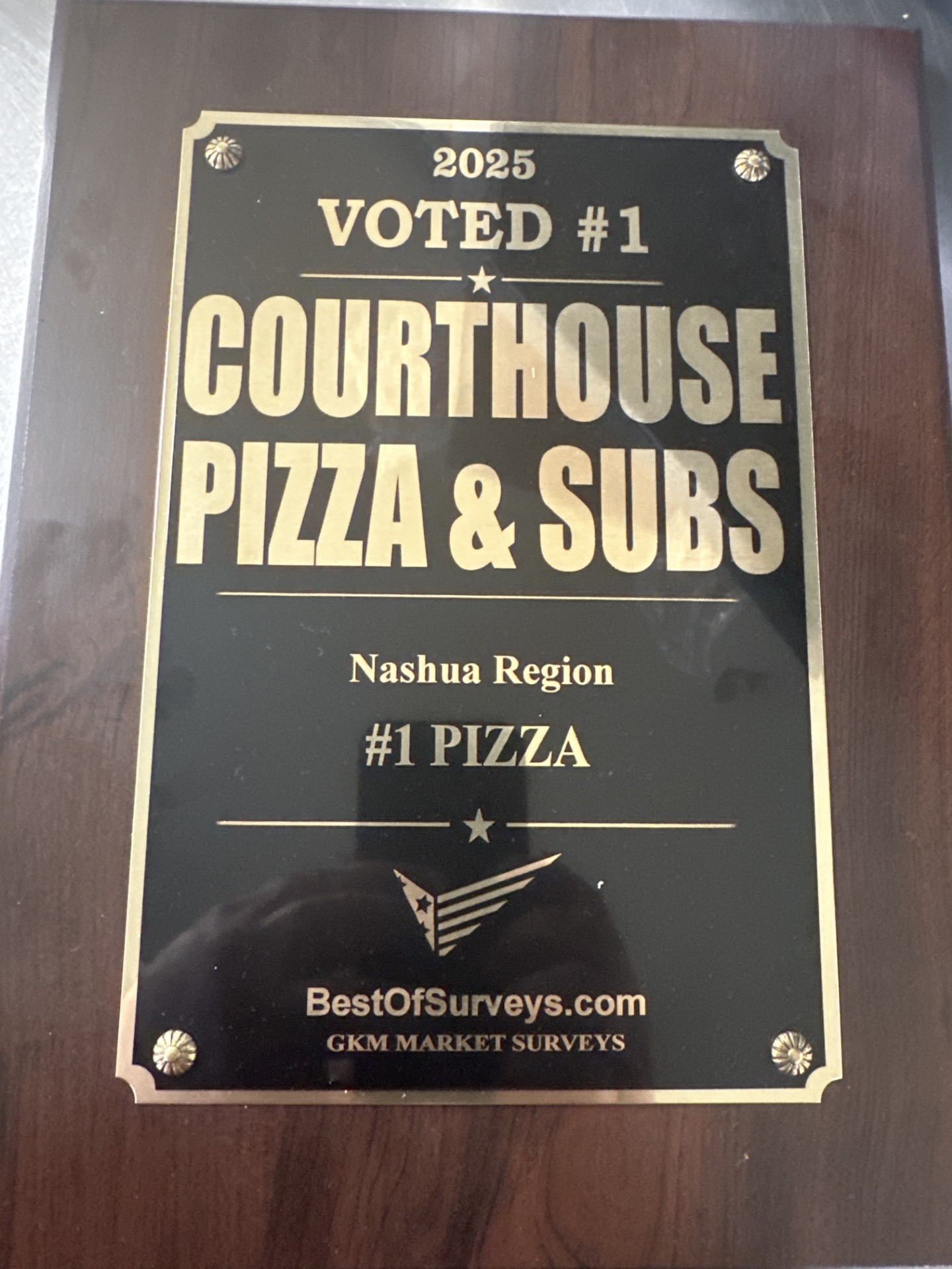 2025 Voted #1 Pizza Nashua Region – BestOfSurveys.com